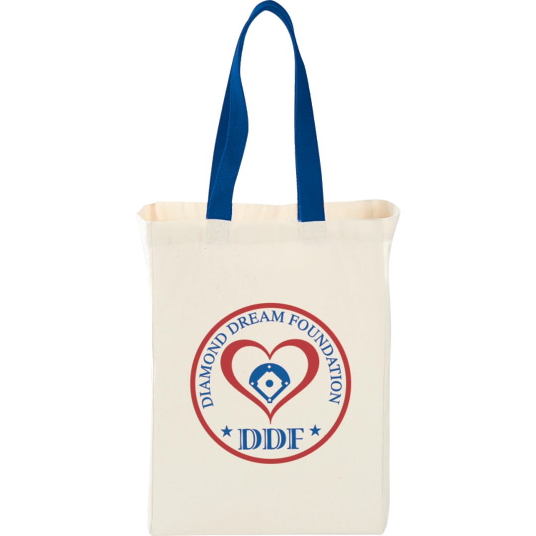 Bullet Nebraska 5oz Cotton Canvas Grocery Tote - SM-7236 Blue