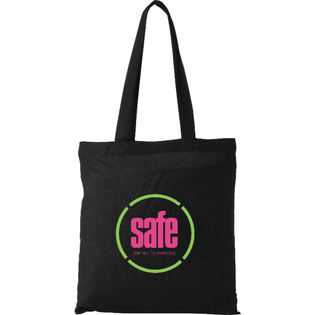 Carolina 4oz Cotton Canvas Tote - SM-7262 Black