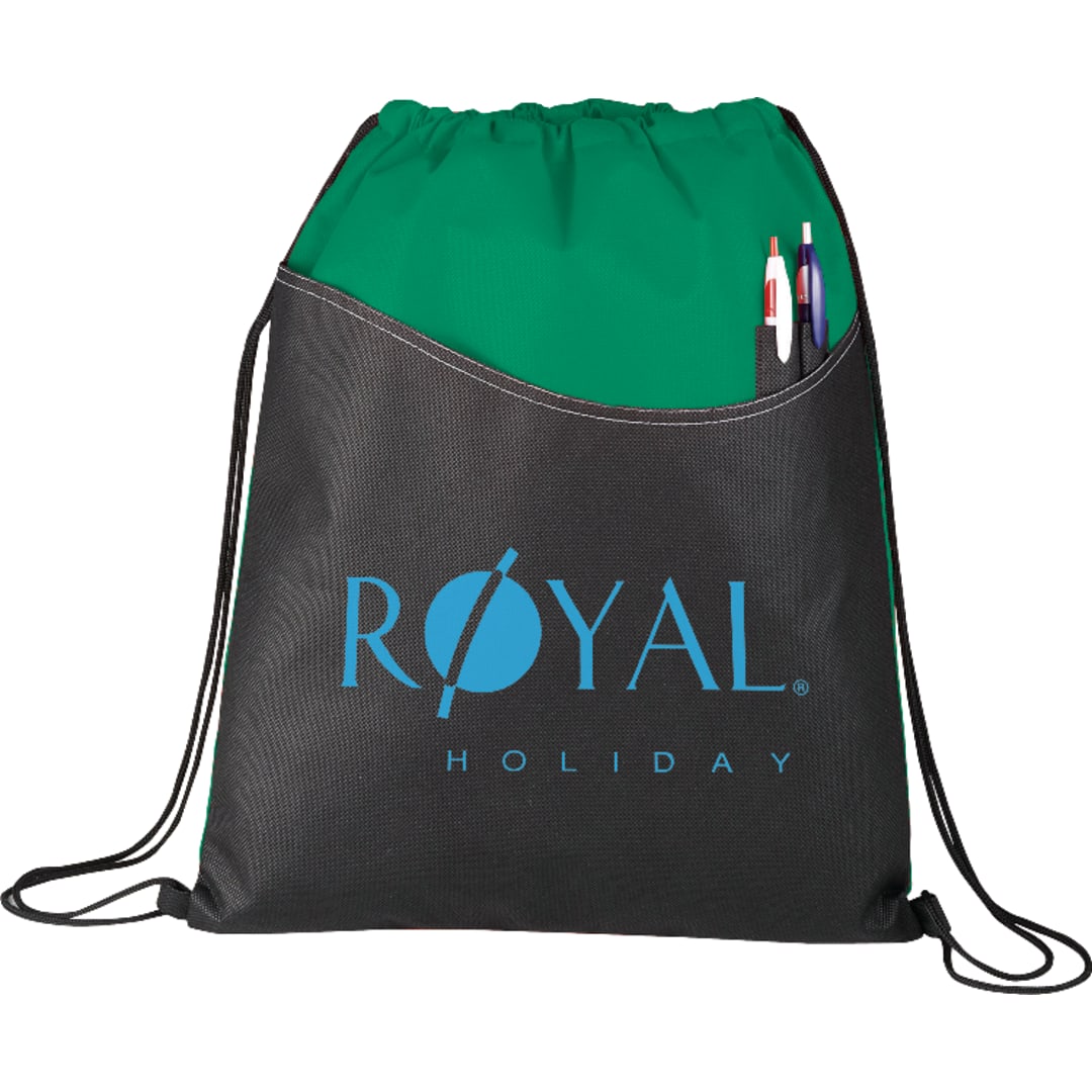 Rivers Non-Woven Drawstring Bag - SM-7289 Green