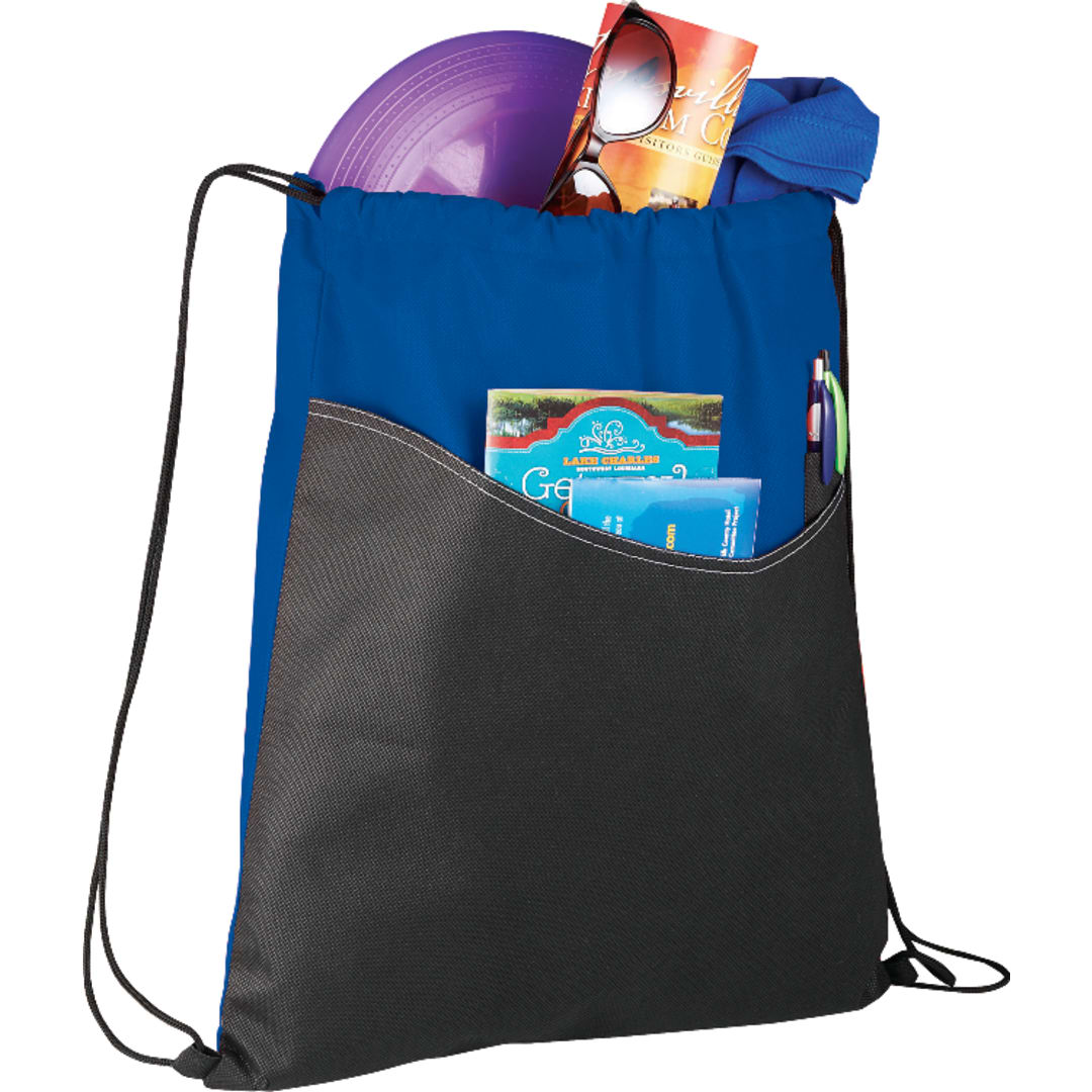 Rivers Non-Woven Drawstring Bag - SM-7289 Blue