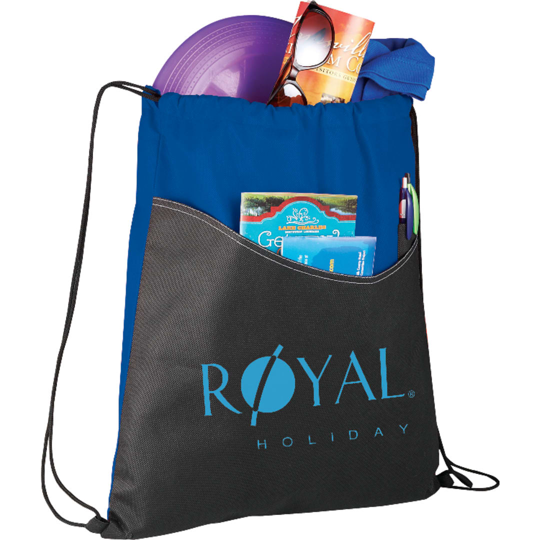 Rivers Non-Woven Drawstring Bag - SM-7289 Blue