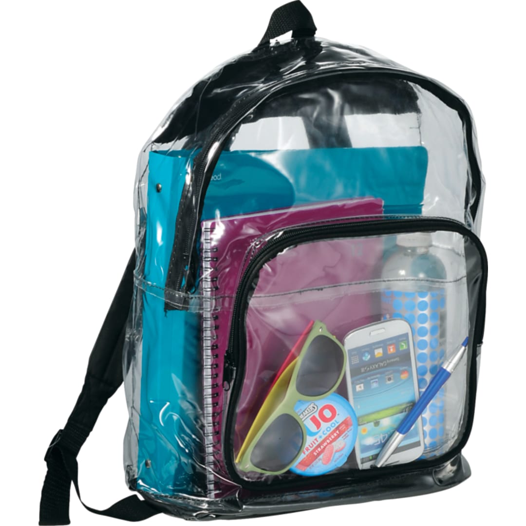 Bullet Rally Clear Backpack - SM-7300 Black