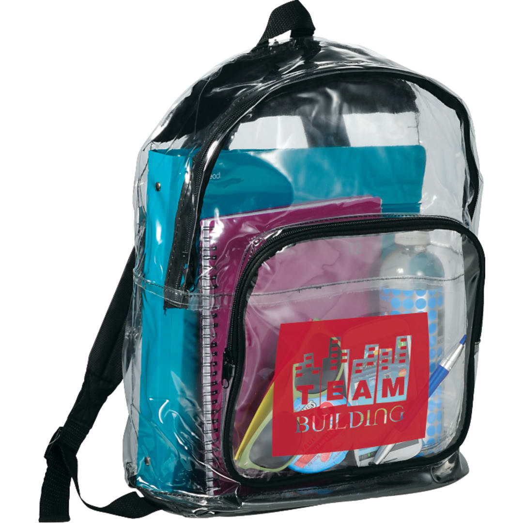 Bullet Rally Clear Backpack - SM-7300 Black