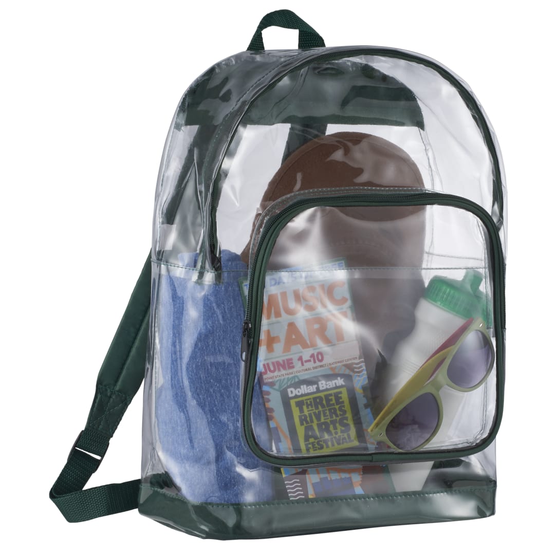 Bullet Rally Clear Backpack - SM-7300 Green