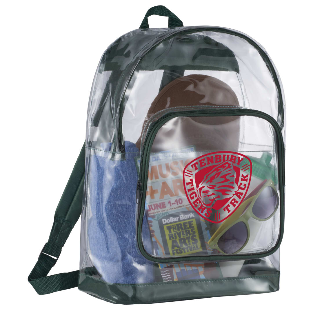 Bullet Rally Clear Backpack - SM-7300 Green