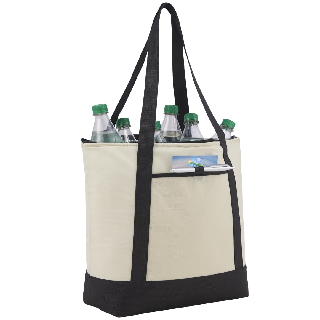 Lighthouse 24-Can Non-Woven Tote Cooler - SM-7314 Black