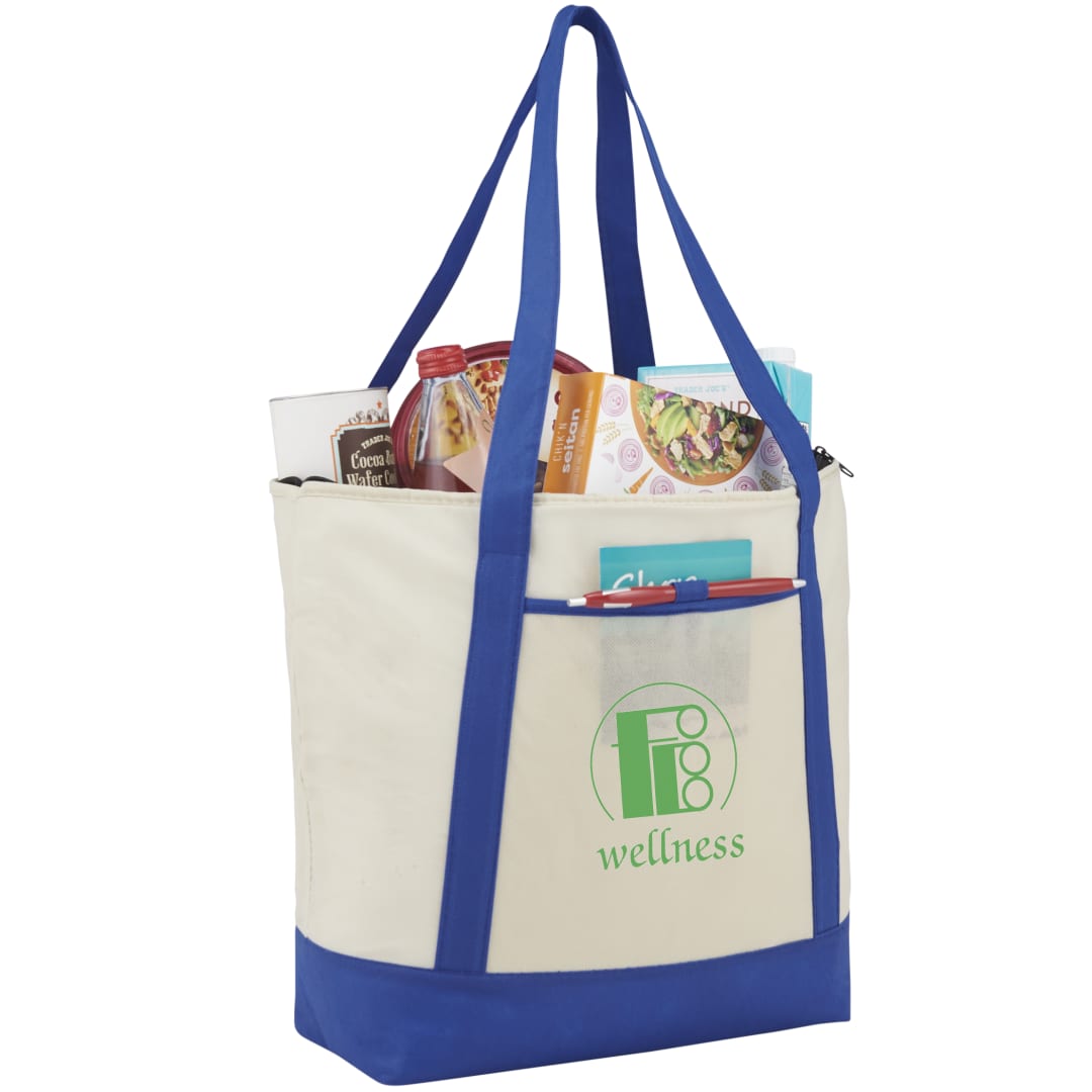 Lighthouse 24-Can Non-Woven Tote Cooler - SM-7314 Blue