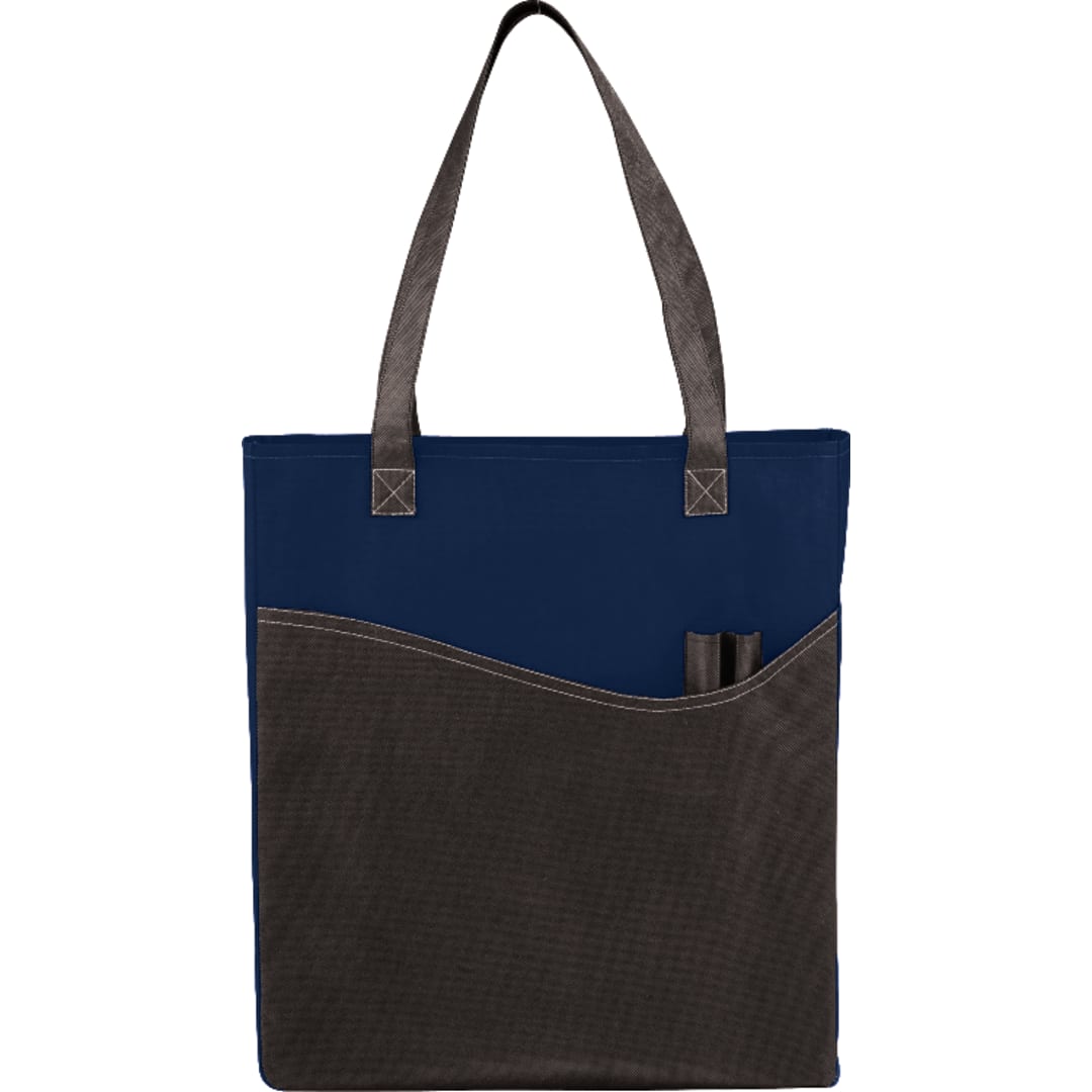 Bullet Rivers Pocket Non-Woven Convention Tote - SM-7325 Blue