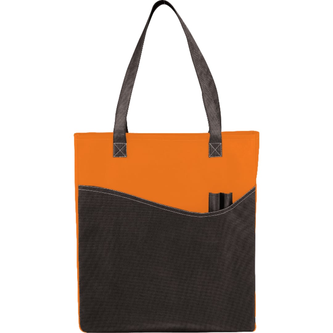 Bullet Rivers Pocket Non-Woven Convention Tote - SM-7325 Orange