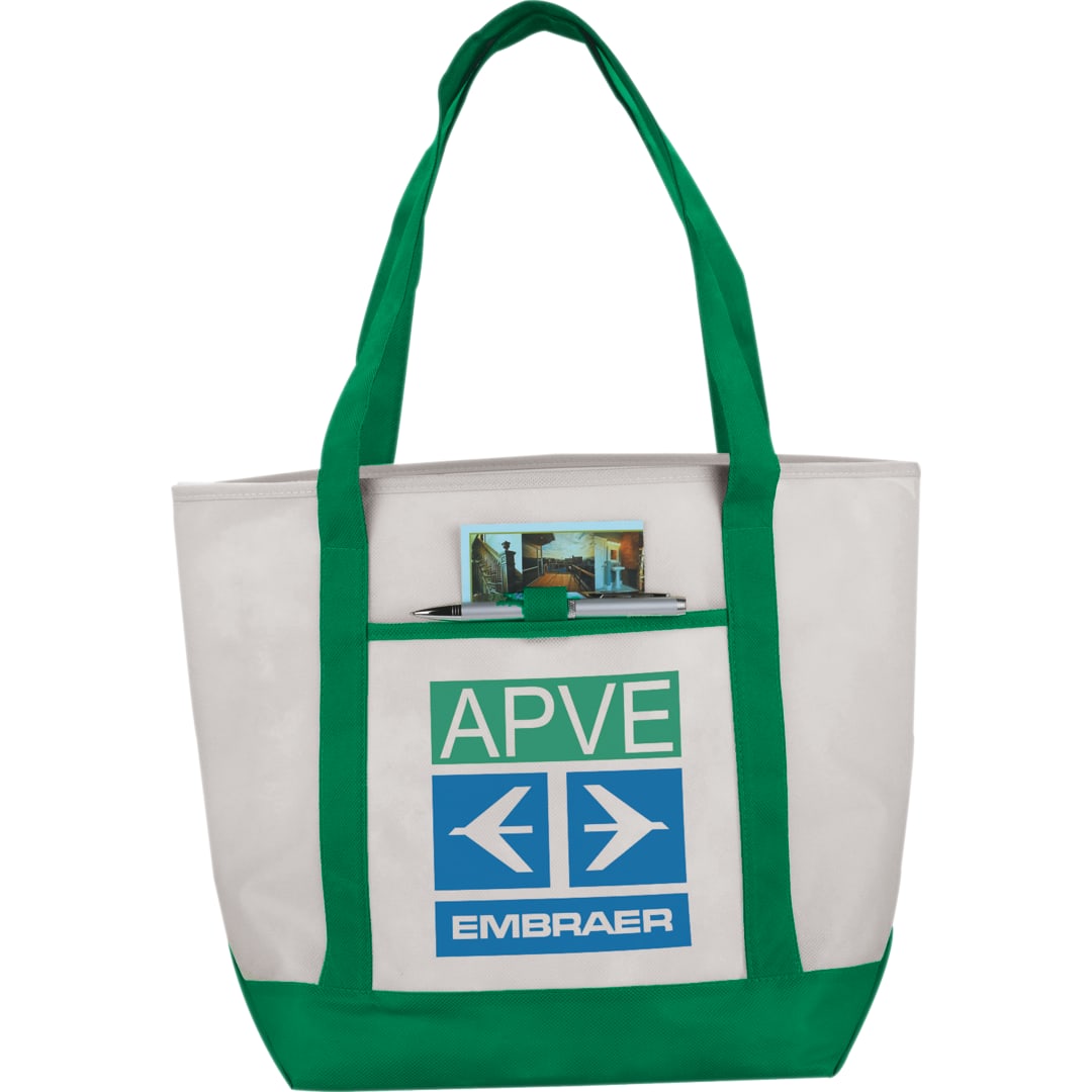 Lighthouse Non-Woven Tote - SM-7333 Green