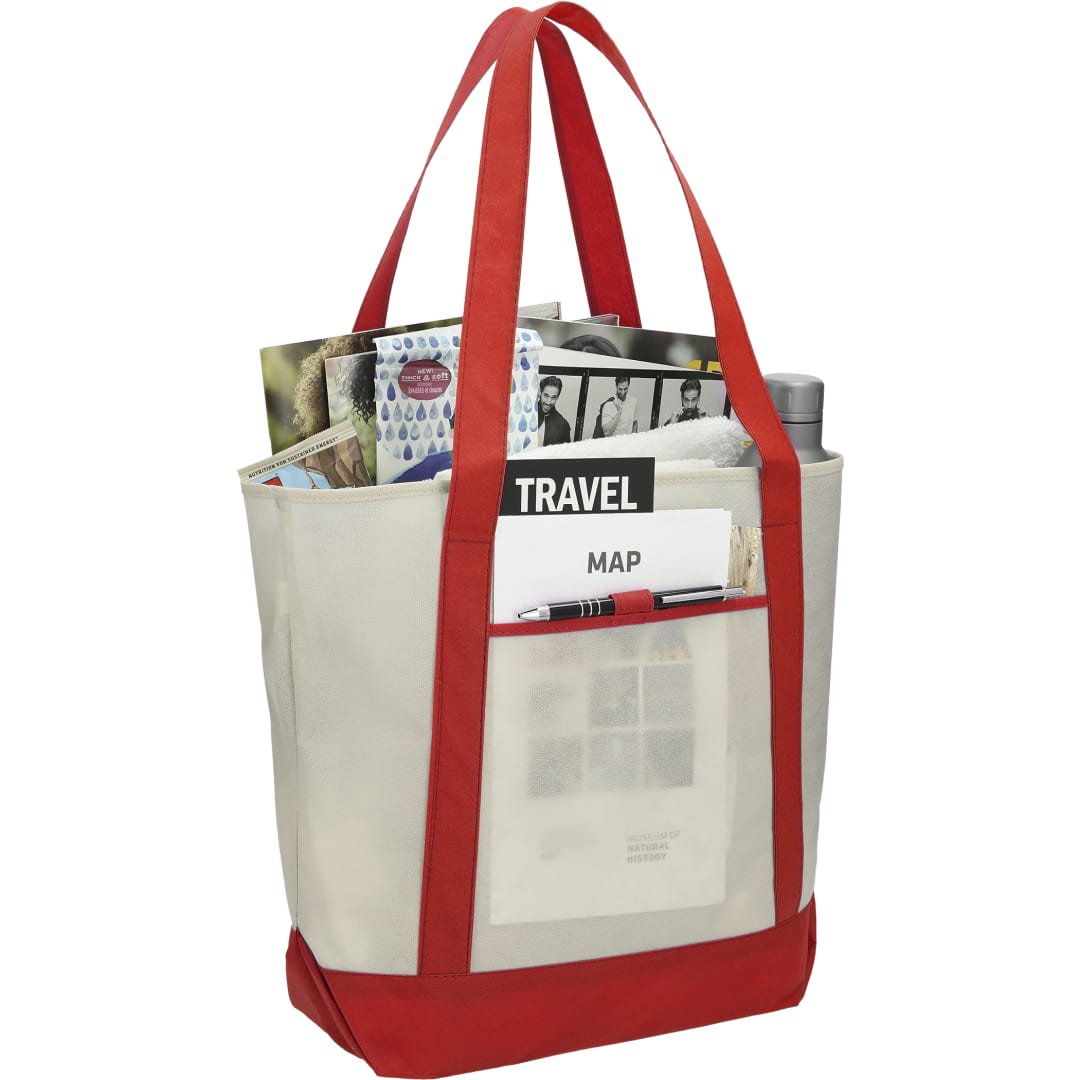 Lighthouse Non-Woven Tote - SM-7333 Red