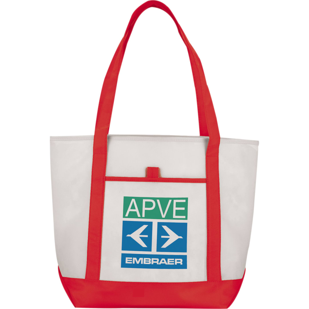 Lighthouse Non-Woven Tote - SM-7333 Red