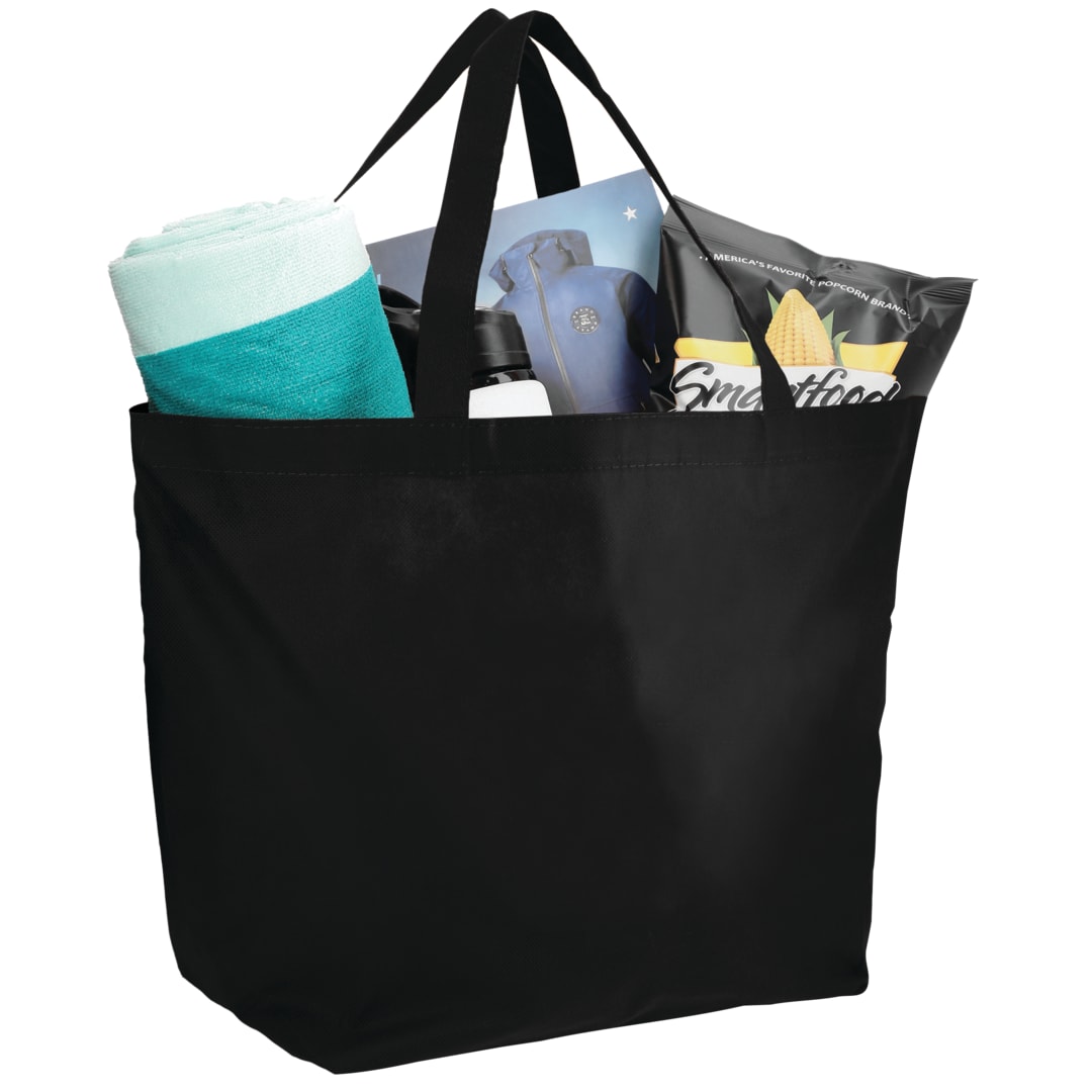 YaYa Budget Non-Woven Shopper Tote - SM-7346 Black