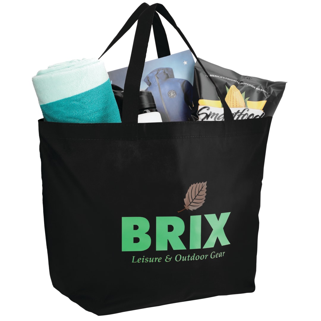 Bullet YaYa Budget Non-Woven Shopper Tote - SM-7346 Black