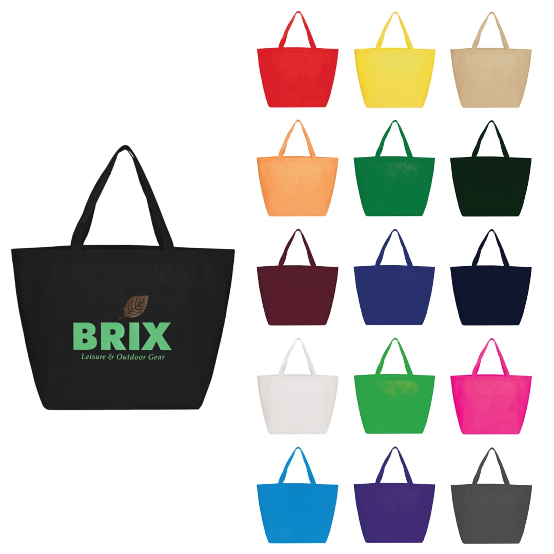 Bullet YaYa Budget Non-Woven Shopper Tote - SM-7346 Black