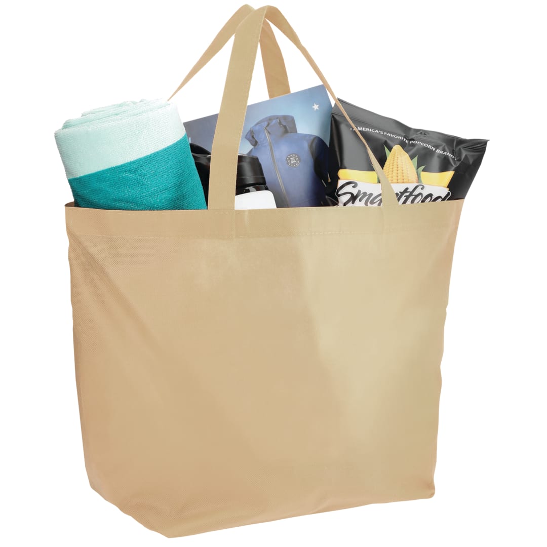 Bullet YaYa Budget Non-Woven Shopper Tote - SM-7346 White