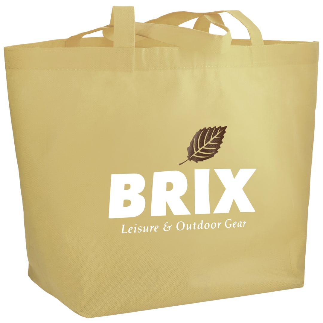 Bullet YaYa Budget Non-Woven Shopper Tote - SM-7346 White