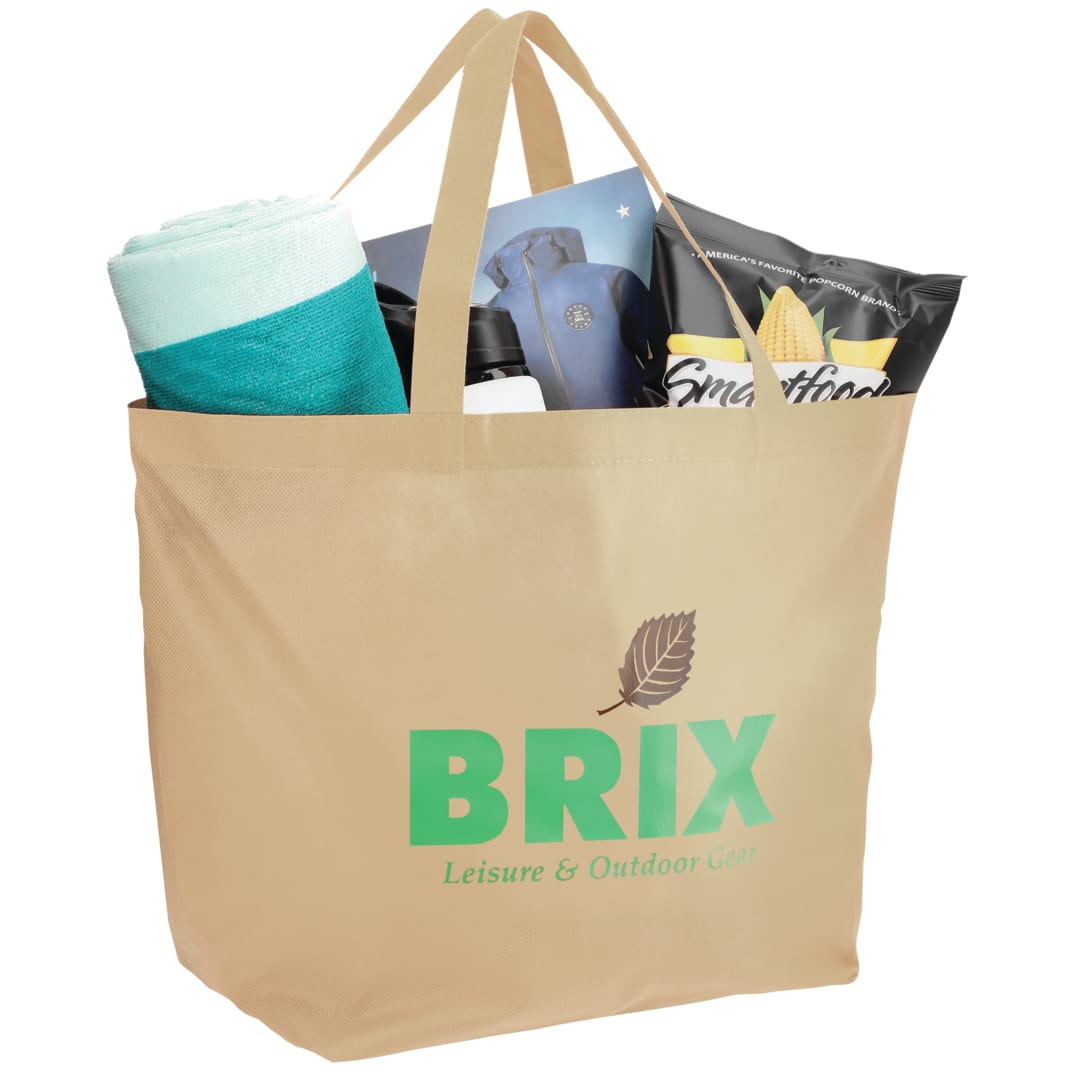 Bullet YaYa Budget Non-Woven Shopper Tote - SM-7346 White