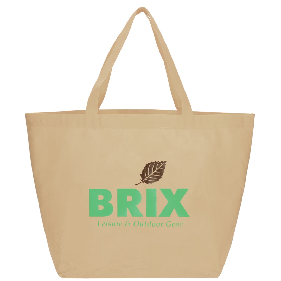 Bullet YaYa Budget Non-Woven Shopper Tote - SM-7346 White