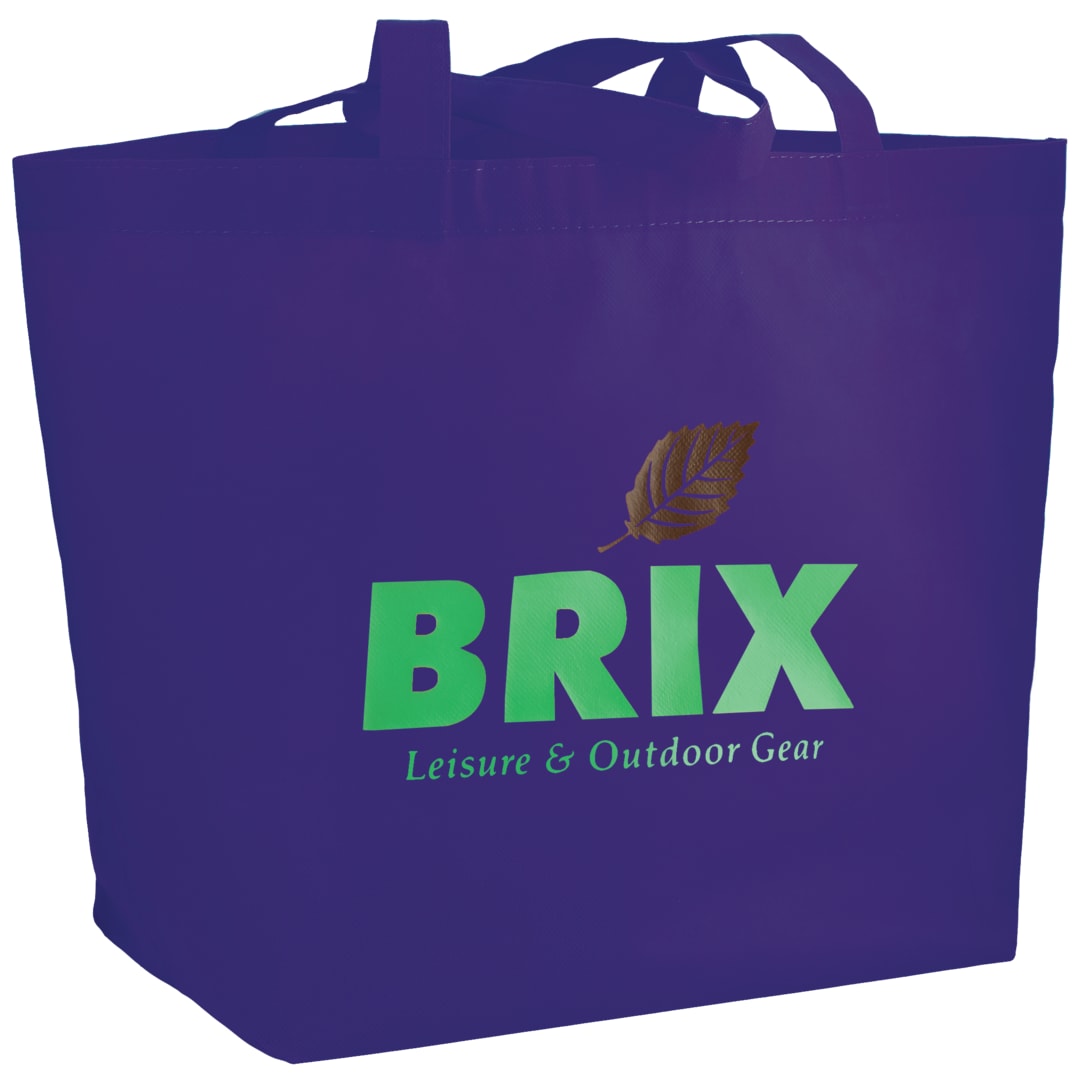 Bullet YaYa Budget Non-Woven Shopper Tote - SM-7346 Purple