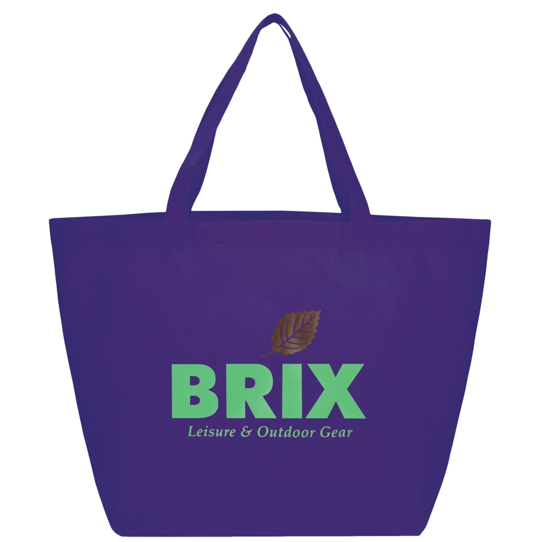 Bullet YaYa Budget Non-Woven Shopper Tote - SM-7346 Purple