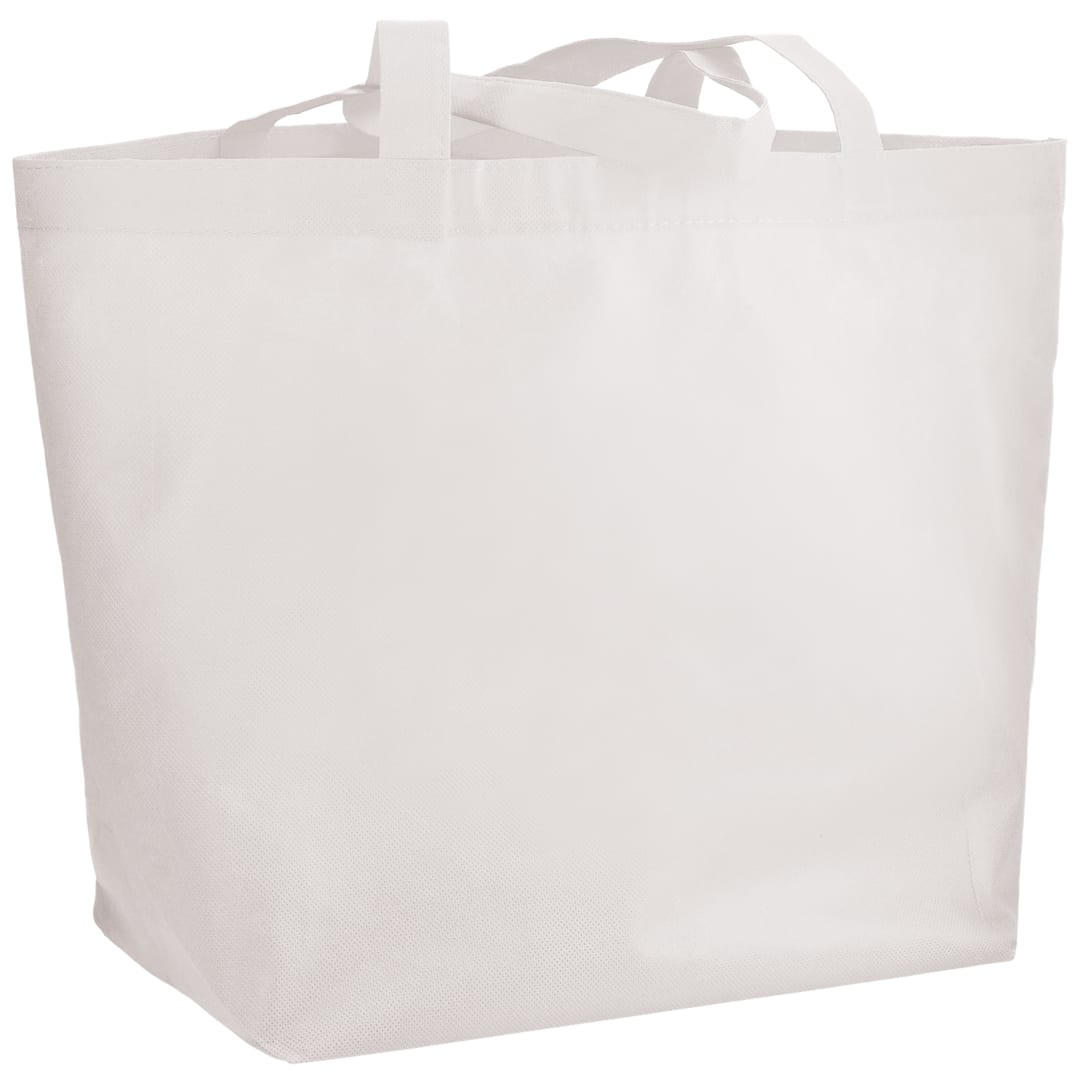 Bullet YaYa Budget Non-Woven Shopper Tote - SM-7346 White