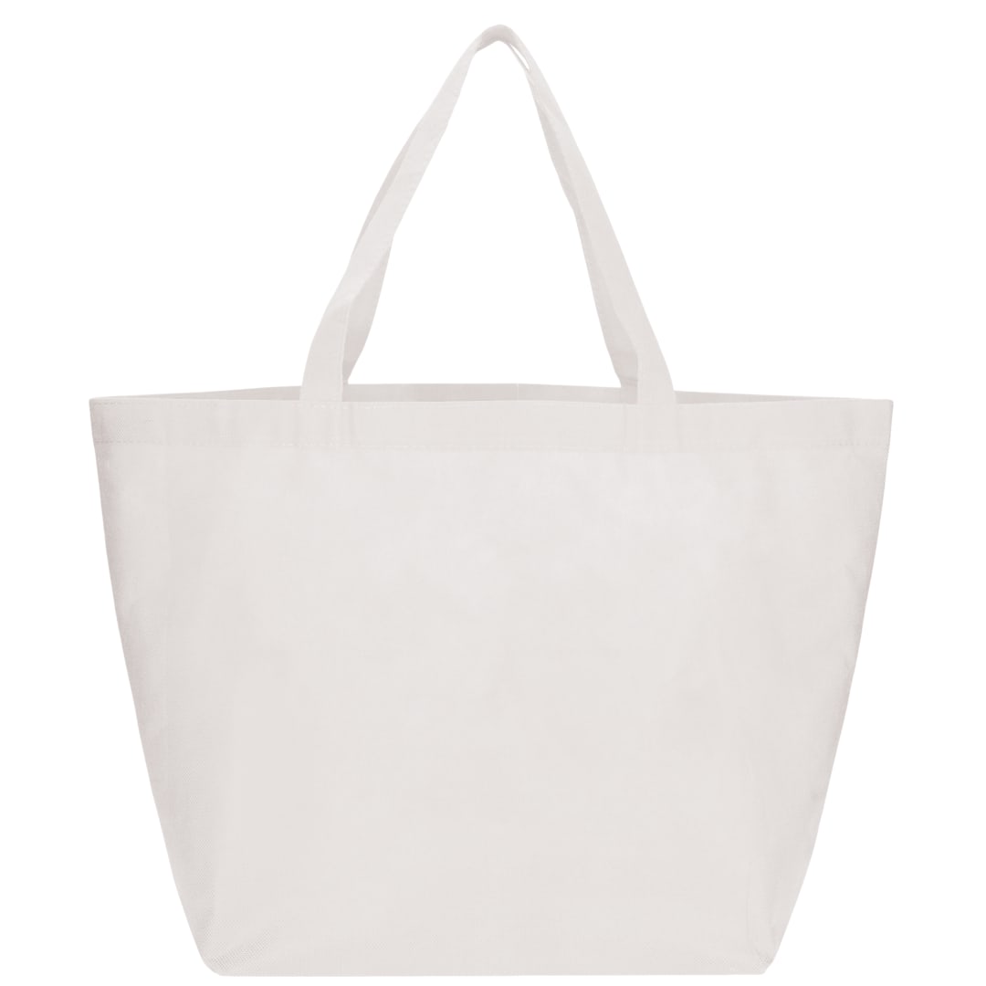 Bullet YaYa Budget Non-Woven Shopper Tote - SM-7346 White
