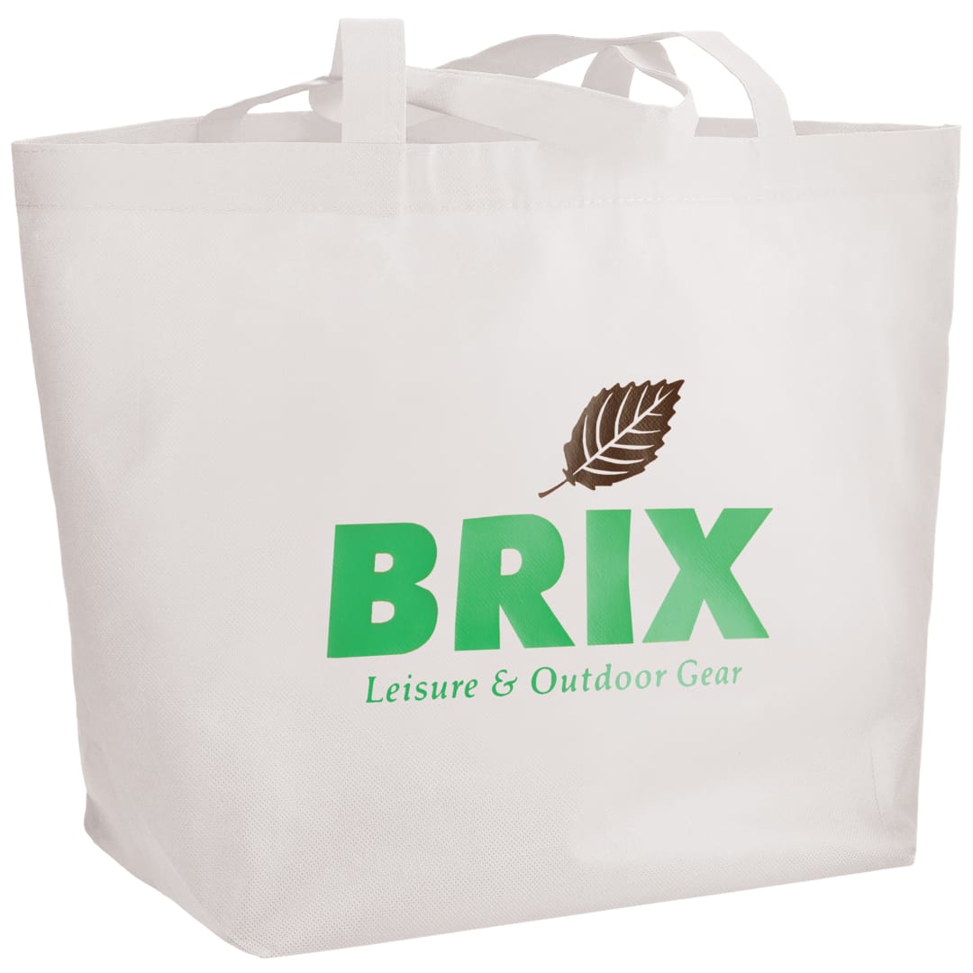 Bullet YaYa Budget Non-Woven Shopper Tote - SM-7346 White