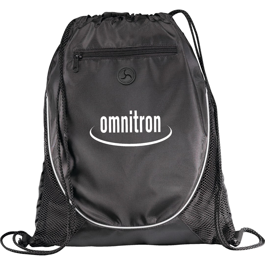 Bullet Peek Drawstring Bag - SM-7350 Black