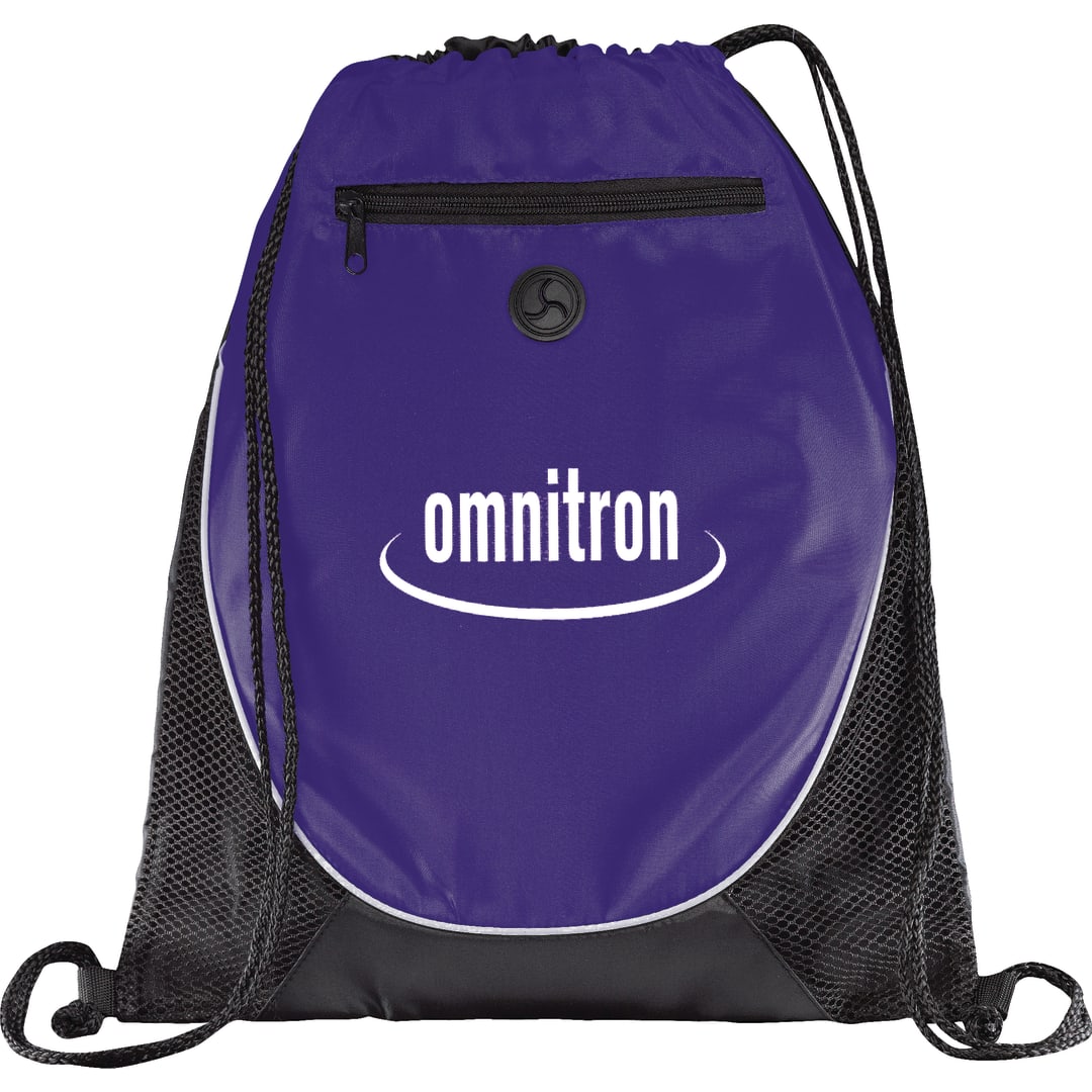 Bullet Peek Drawstring Bag - SM-7350 Purple