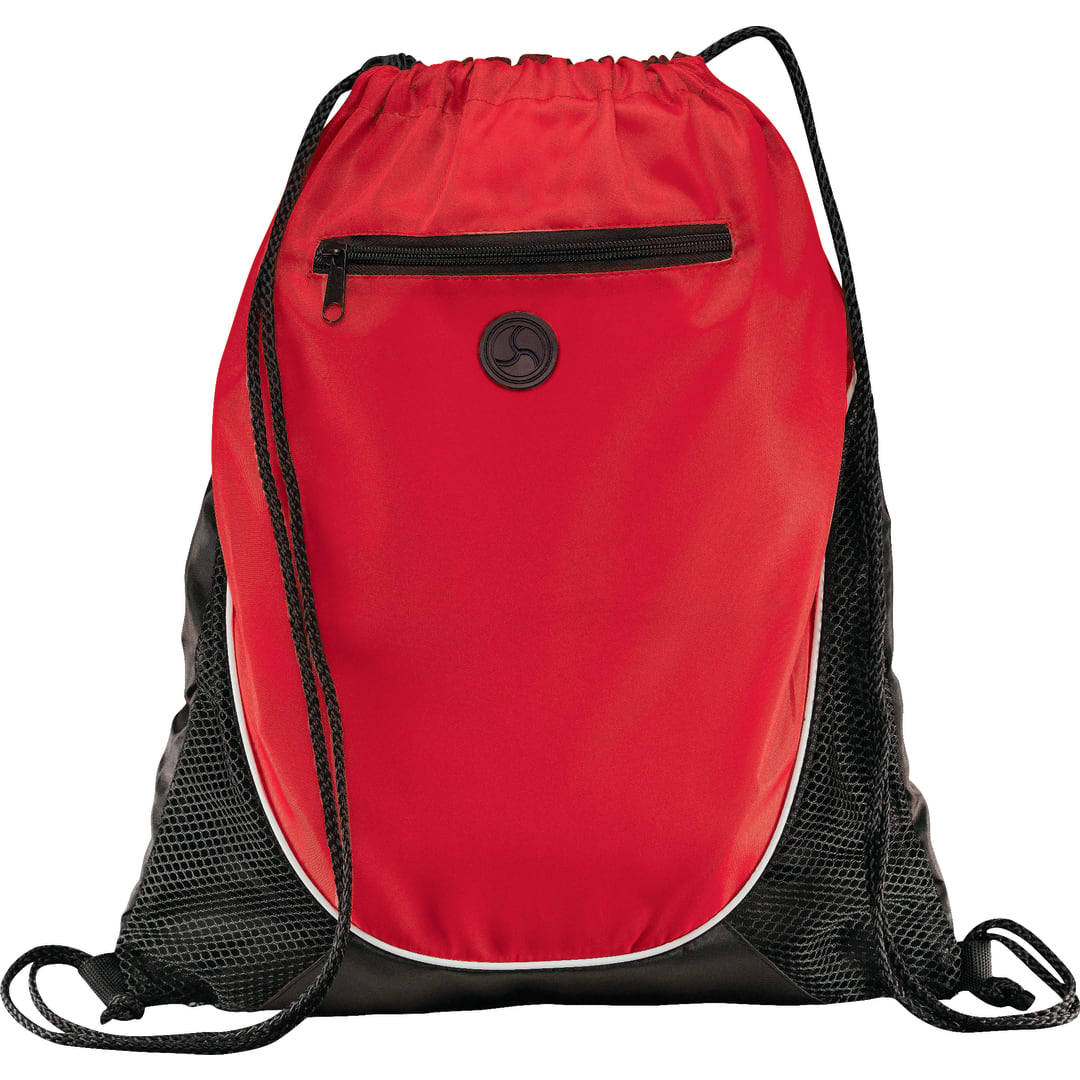 Bullet Peek Drawstring Bag - SM-7350 Red