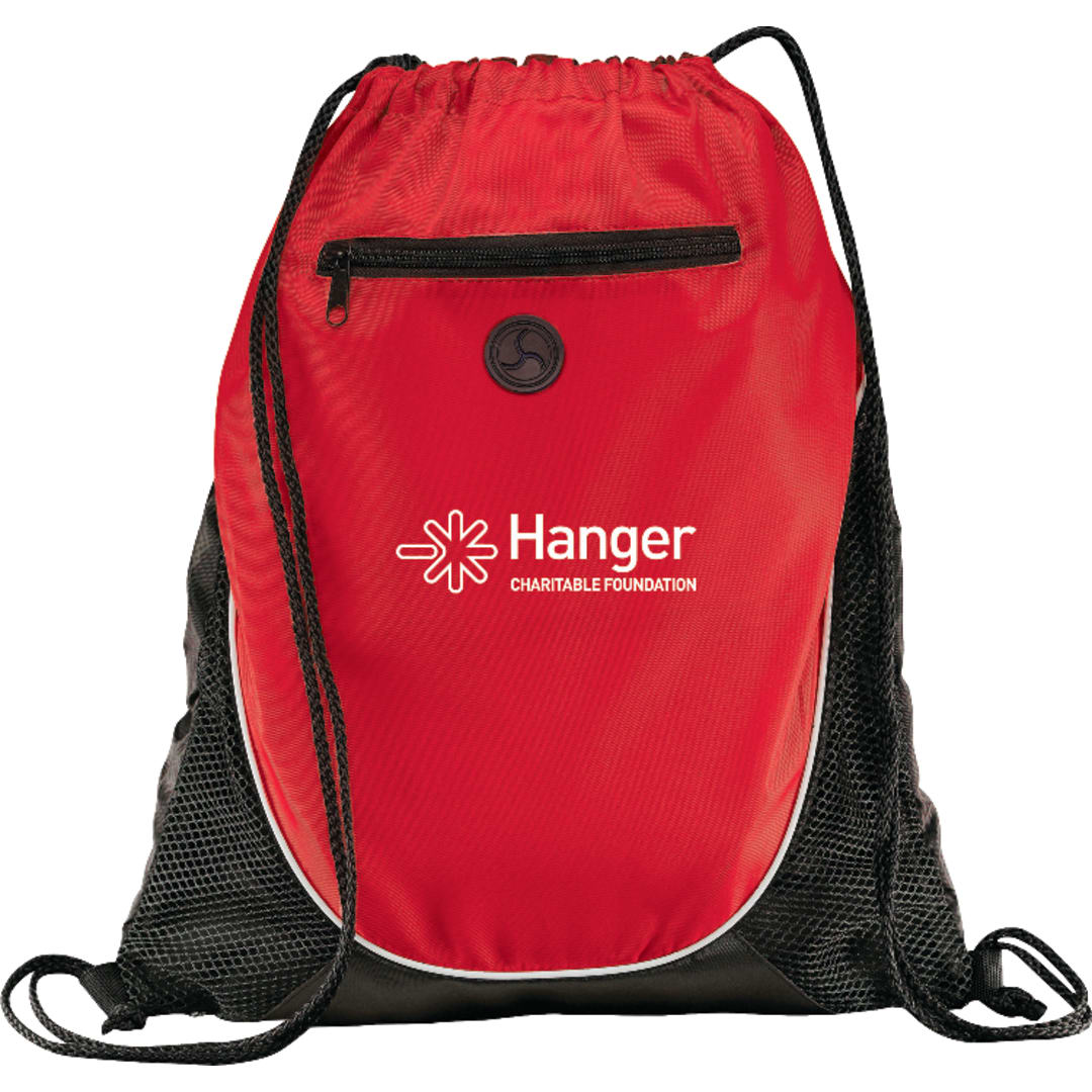 Bullet Peek Drawstring Bag - SM-7350 Red