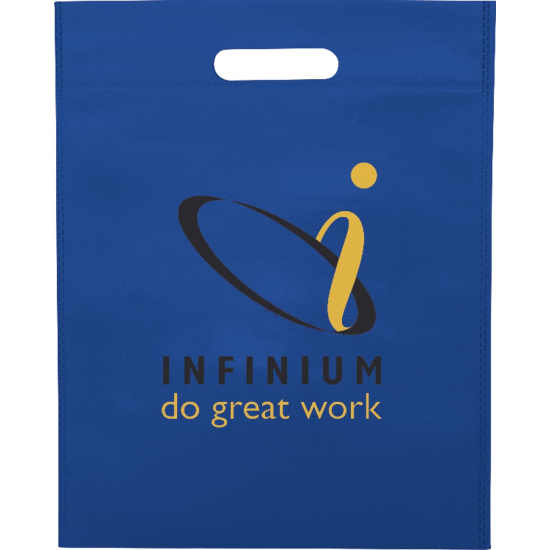 Large Freedom Heat Seal Non-Woven Tote - SM-7374 Blue