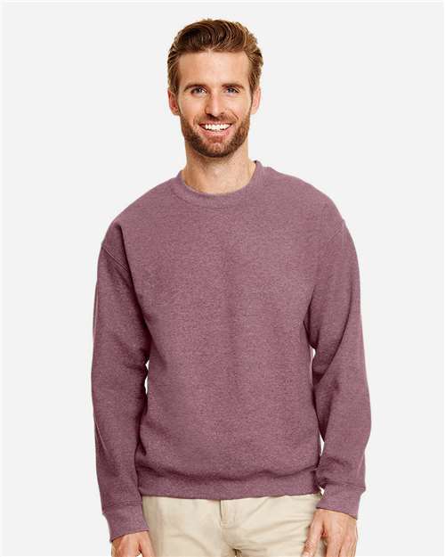 Gildan Unisex Heavy Blend™ Crewneck Sweatshirt - 18000 Heather Dark Maroon