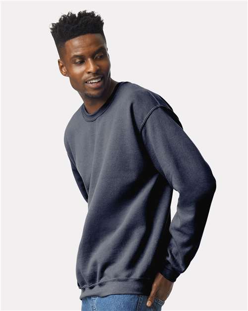 Gildan Unisex Heavy Blend™ Crewneck Sweatshirt - 18000 Heather Dark Navy