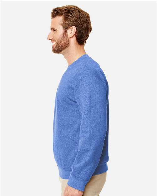 Gildan Unisex Heavy Blend™ Crewneck Sweatshirt - 18000 Heather Deep Royal