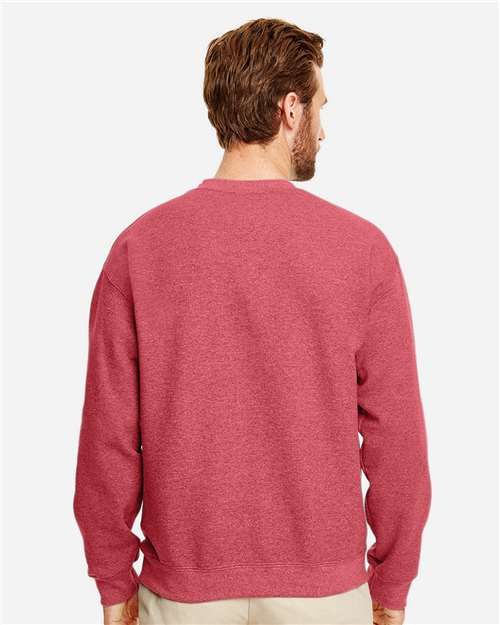 Gildan Unisex Heavy Blend™ Crewneck Sweatshirt - 18000 Heather Scarlet Red