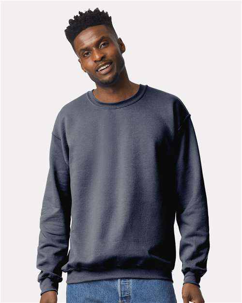 Gildan Unisex Heavy Blend™ Crewneck Sweatshirt - 18000 Heather Dark Navy