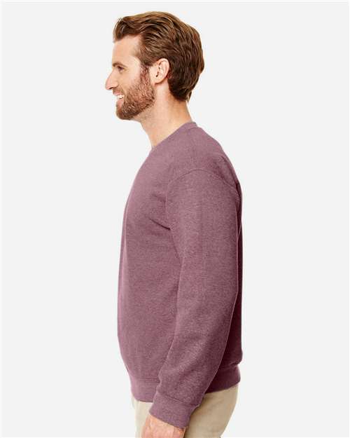 Gildan Unisex Heavy Blend™ Crewneck Sweatshirt - 18000 Heather Dark Maroon
