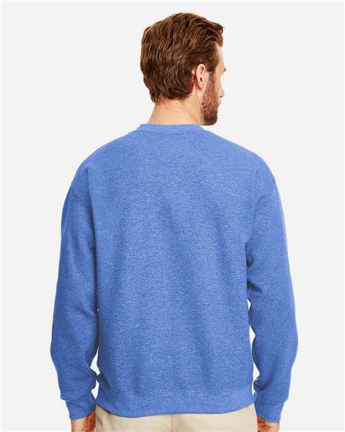 Gildan Unisex Heavy Blend™ Crewneck Sweatshirt - 18000 Heather Deep Royal