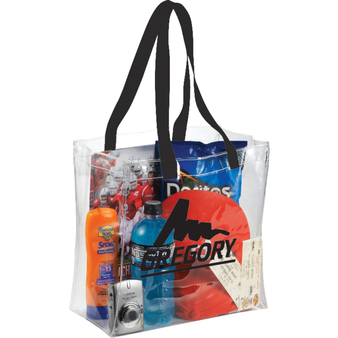 Rally Clear Stadium Tote - SM-7400 Black