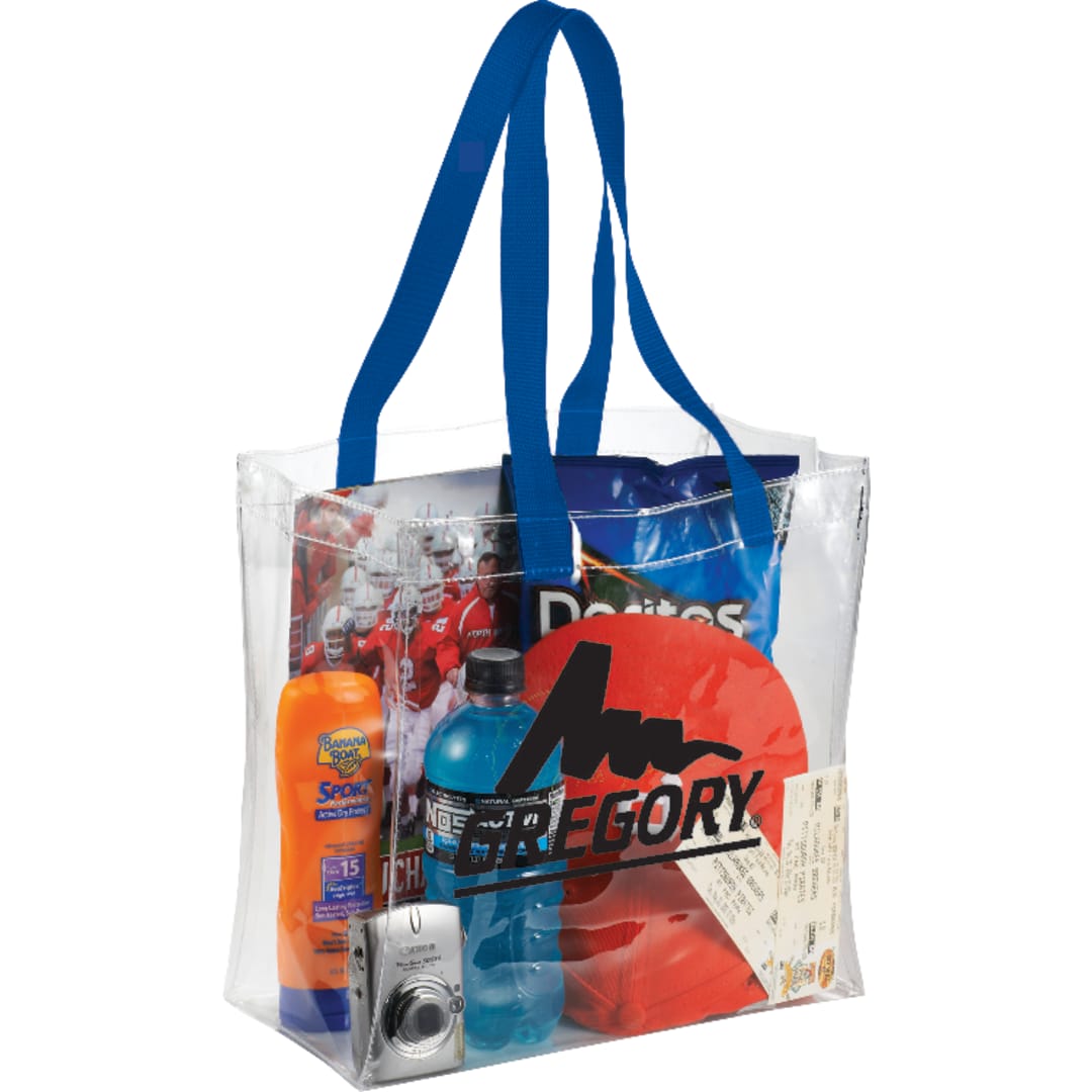 Bullet Rally Clear Stadium Tote - SM-7400 Blue
