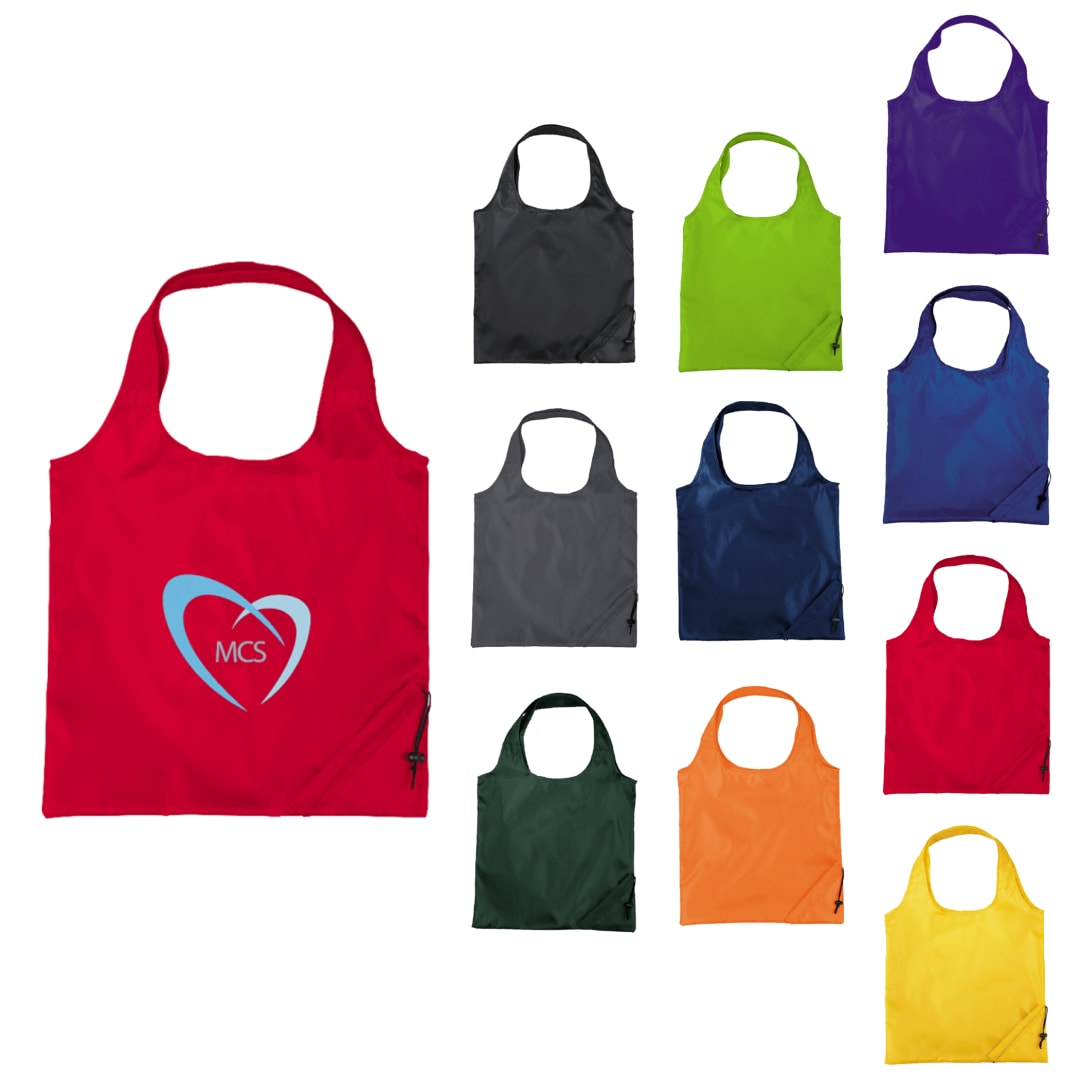 Bungalow Foldaway Shopper Tote - SM-7403 Red