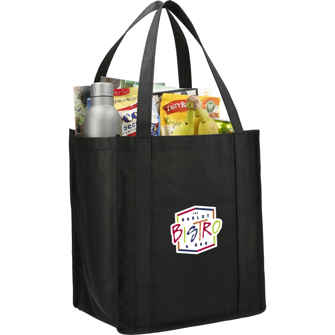 Bullet Little Juno Non-Woven Grocery Tote - SM-7412 Black
