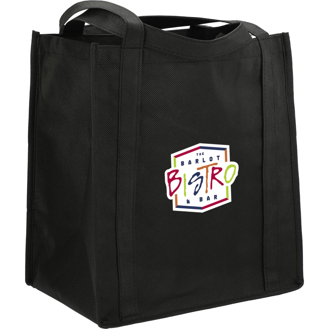 Bullet Little Juno Non-Woven Grocery Tote - SM-7412 Black
