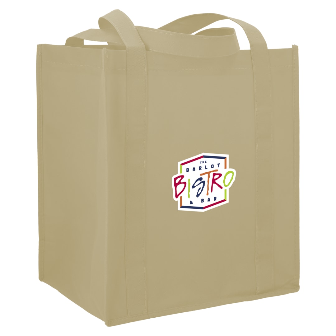 Bullet Little Juno Non-Woven Grocery Tote - SM-7412 White