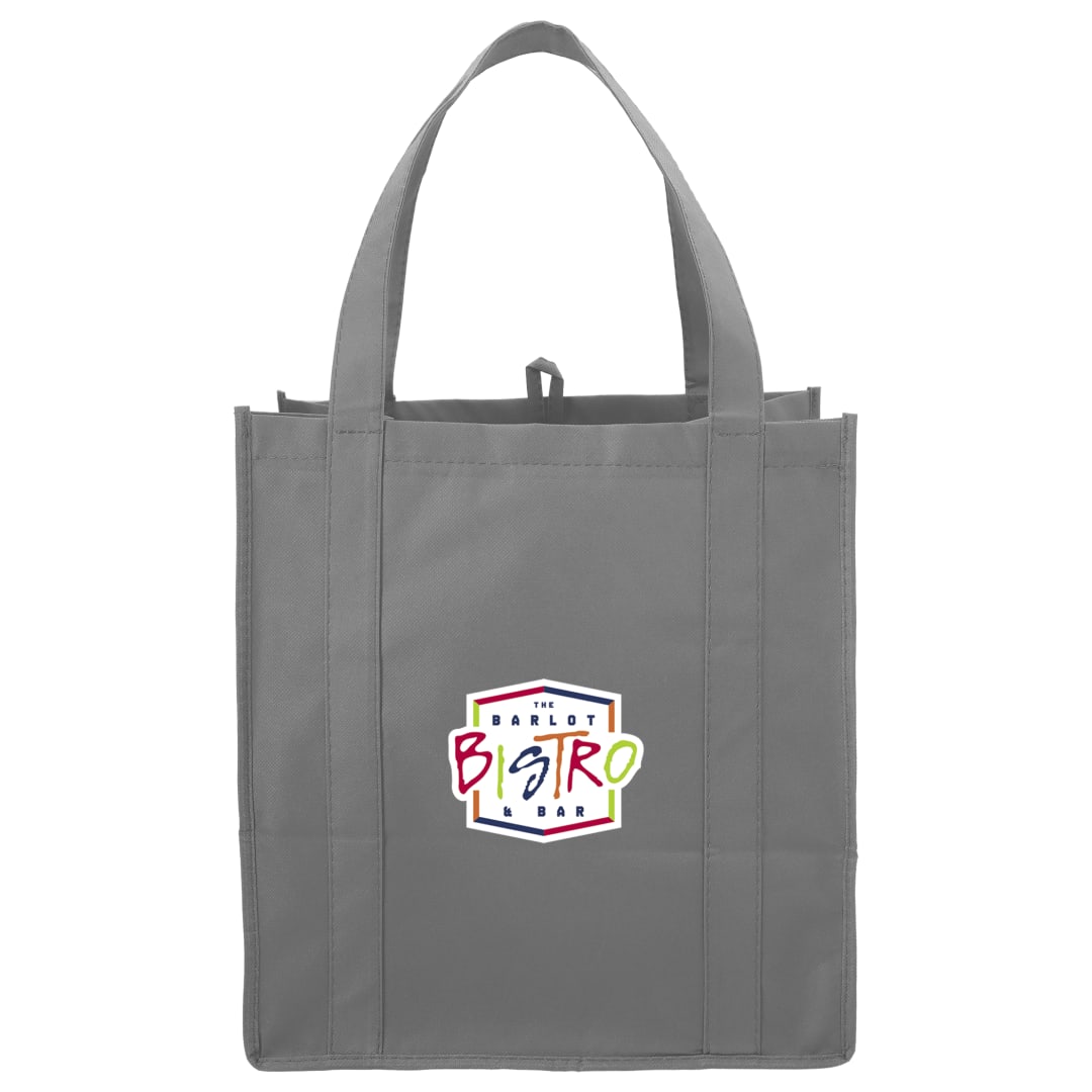 Bullet Little Juno Non-Woven Grocery Tote - SM-7412 Gray