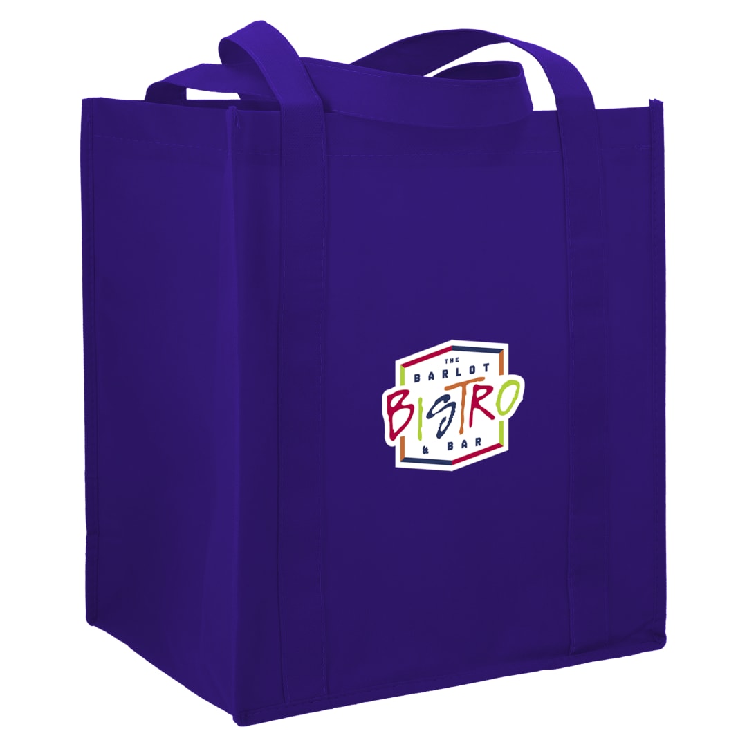 Bullet Little Juno Non-Woven Grocery Tote - SM-7412 Purple