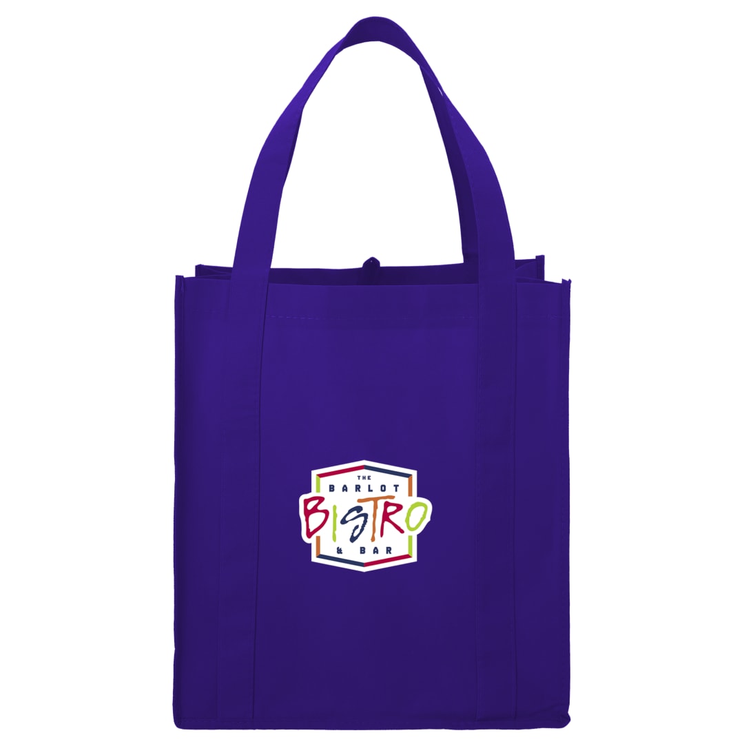 Bullet Little Juno Non-Woven Grocery Tote - SM-7412 Purple