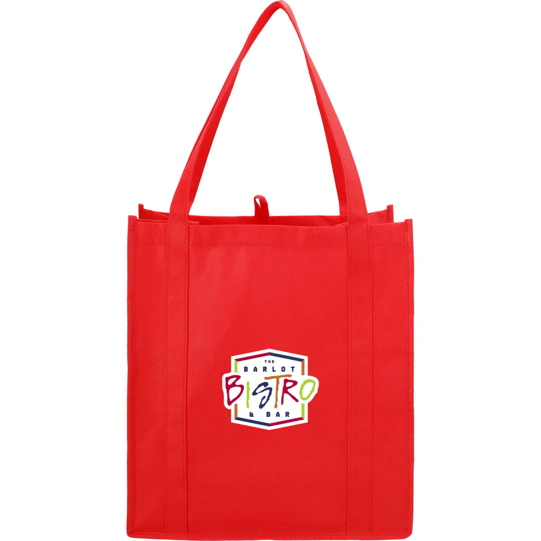 Bullet Little Juno Non-Woven Grocery Tote - SM-7412 Red